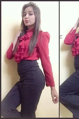 South Indian escort in Mumbai with a red & black dress